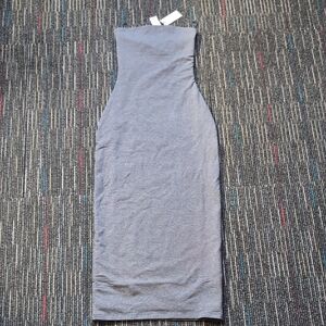 Aritzia NWT Heather Charcoal Gray Tube Top Bodycon Dress Size XS